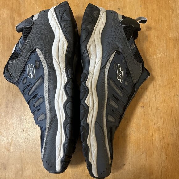 Skechers Shoes Mens 13 After Burn Memory Fit 51866 Navy &gray Casual Sneaker - Picture 6 of 10